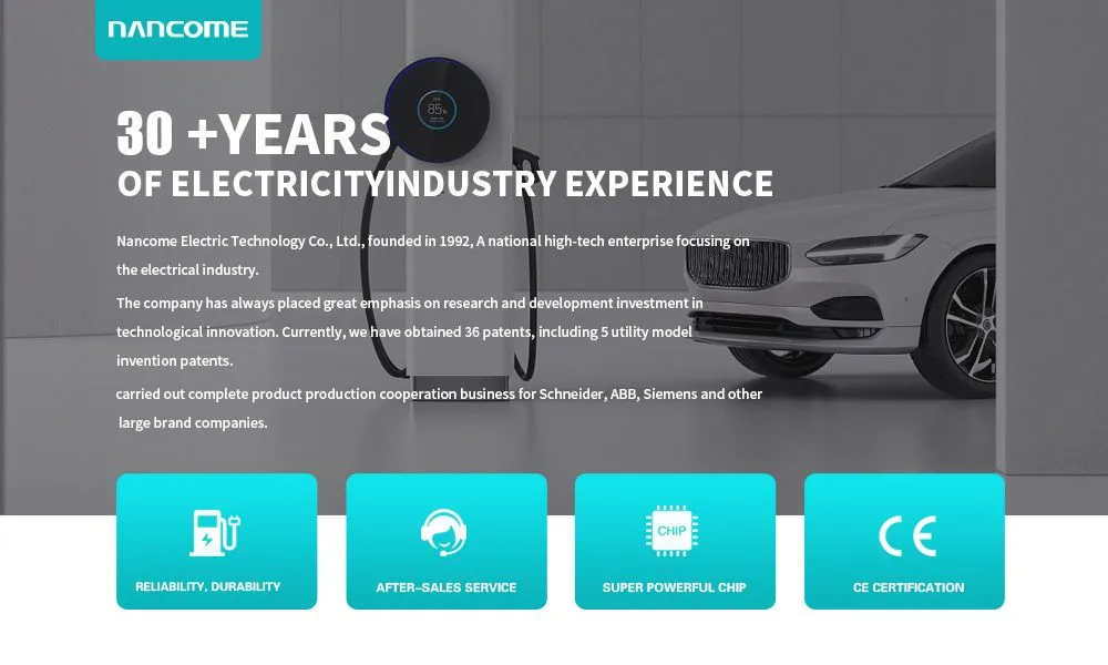 Fast EV Charging Station with Color Display Fast EV Charging Station with Color Display